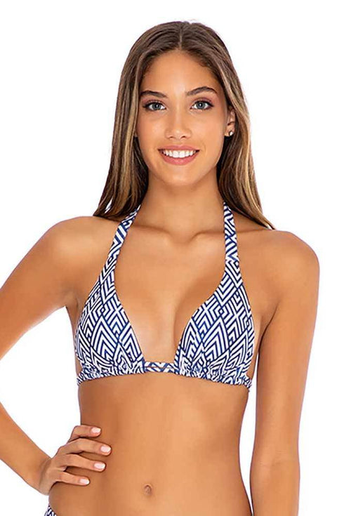 Luli Fama Mesmerized TRIANGLE HALTER TOP