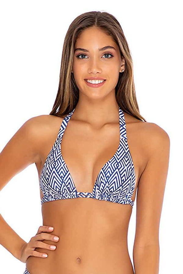 Luli Fama Mesmerized TRIANGLE HALTER TOP