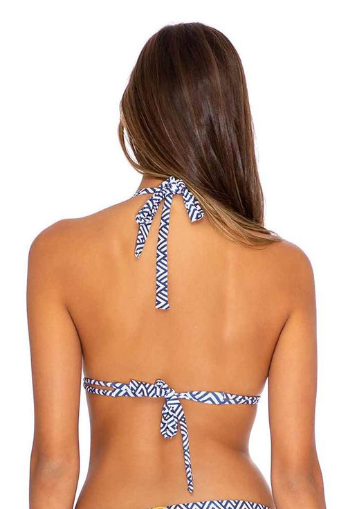 Luli Fama Mesmerized TRIANGLE HALTER TOP