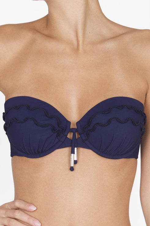 Shan Forever Young Bandeau Removable straps bikini top