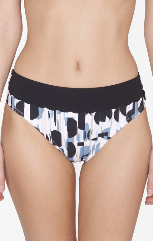 Shan Blue Martini Skirted bikini bottom