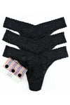 Hanky Panky 3 Pack Signature Lace® Original Rise Thongs