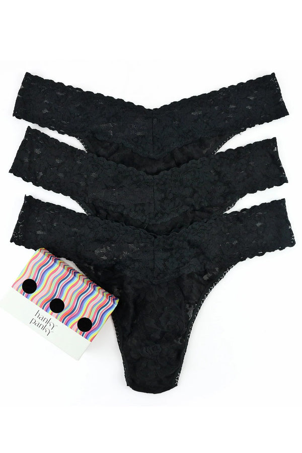 Hanky Panky  3 Pack Original Rise Thongs
