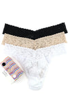 Hanky Panky 3 Pack Signature Lace® Original Rise Thongs