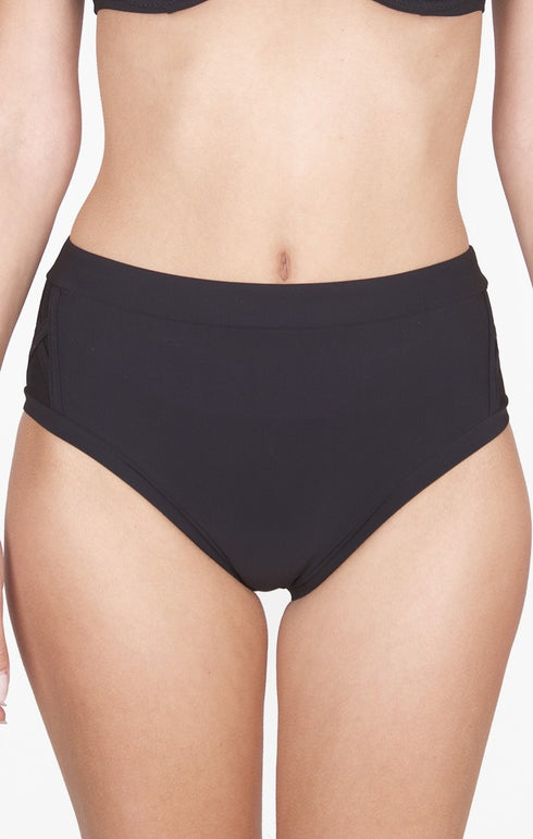 Shan Picasso Full coverage high waist bikini bottom