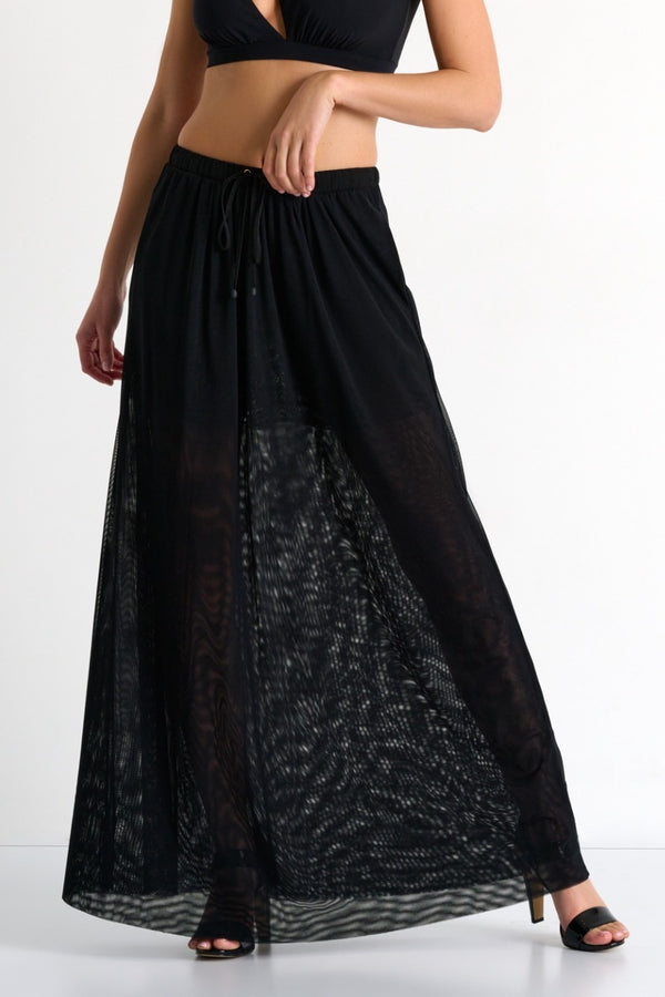 Shan Les Essentiels Mesh maxi skirt
