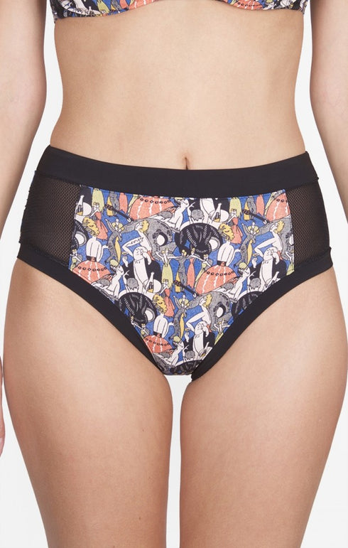 Shan Arsene Full coverage high waist bikini bottom