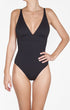 Shan Techno Classic plunging V neck one piece