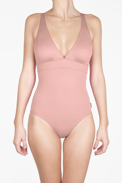 Shan Intemporel PLUNGING V NECK ONE PIECE
