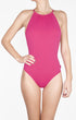 Shan Techno High neck open back one piece