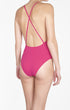 Shan Techno High neck open back one piece