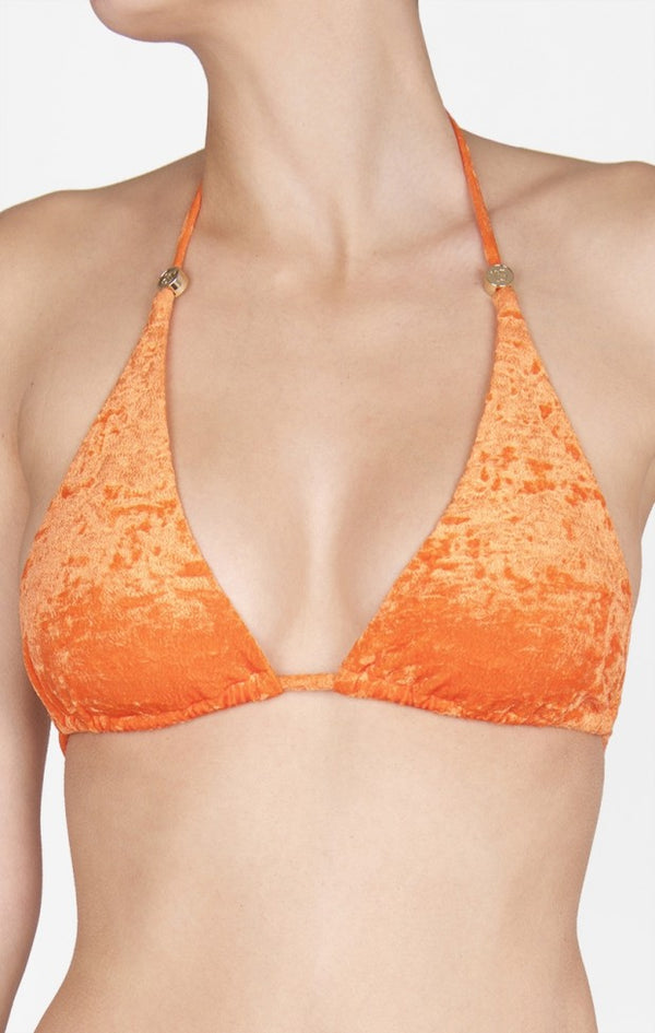 Shan Velour Triangle bikini top