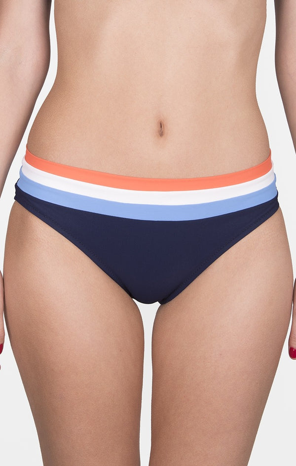Shan Tricolore full coverage bikini bottom
