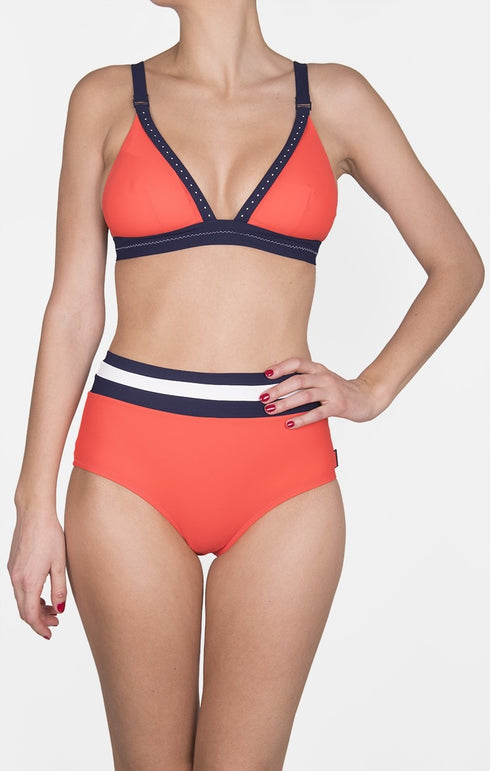 Shan Tricolore High waist bikini bottom