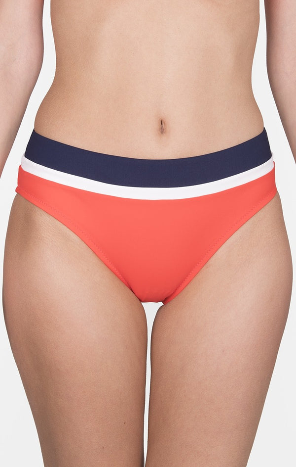 Shan Tricolore full coverage bikini bottom