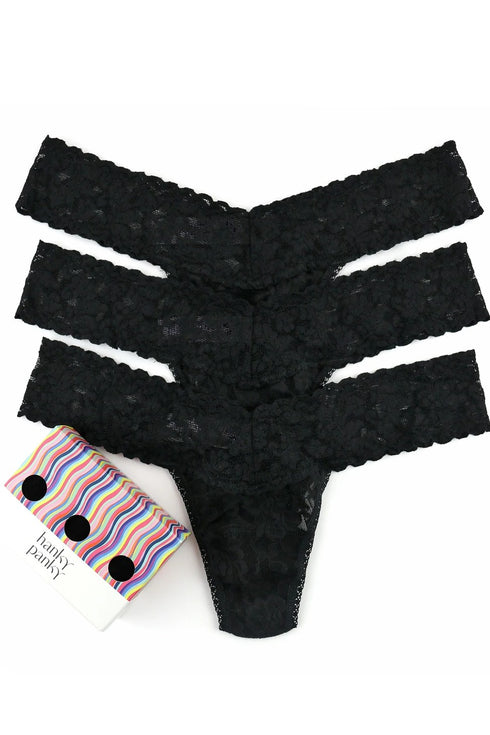 Hanky Panky 3 Pack Low Rise Thongs
