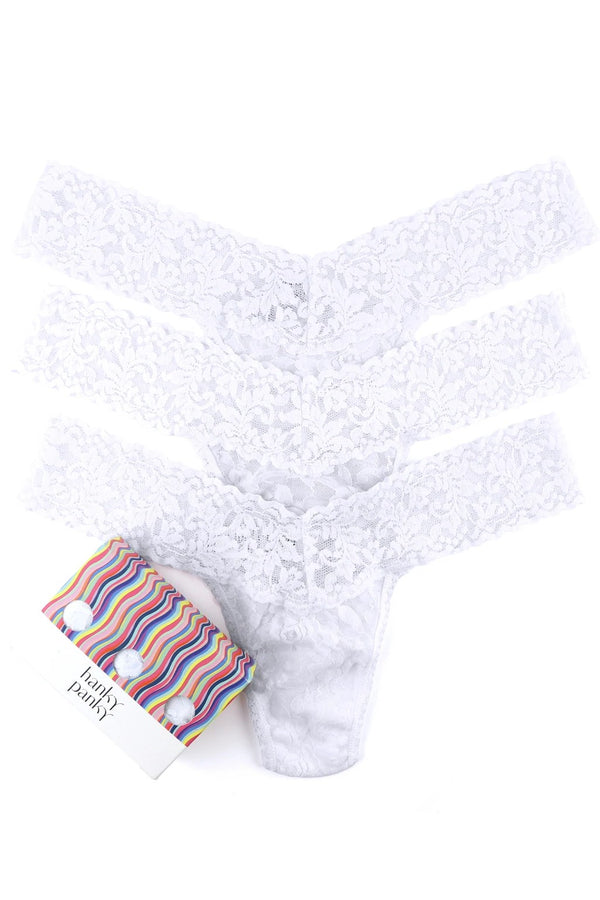 Hanky Panky  3 Pack Low Rise Thongs