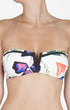 Shan Pop Art Underwire bandeau bikini top