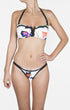 Shan Pop Art Underwire bandeau bikini top