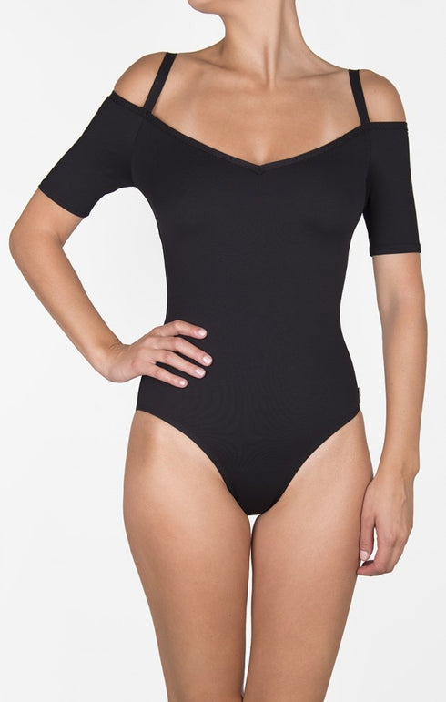 Shan Techno-graph Boat neckline open back one piece