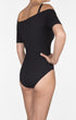 Shan Techno-graph Boat neckline open back one piece