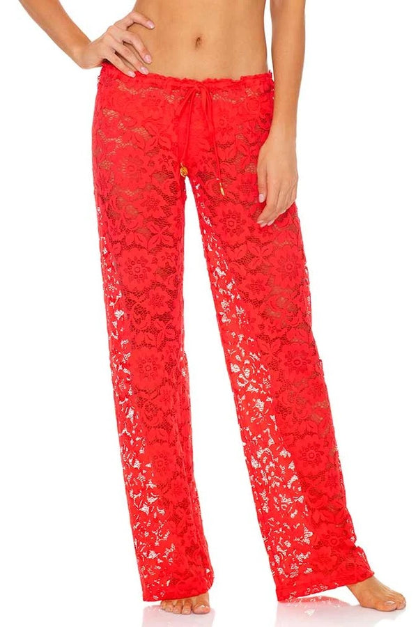 Luli Fama Corazon De Seda SCARLET BEACH PANT