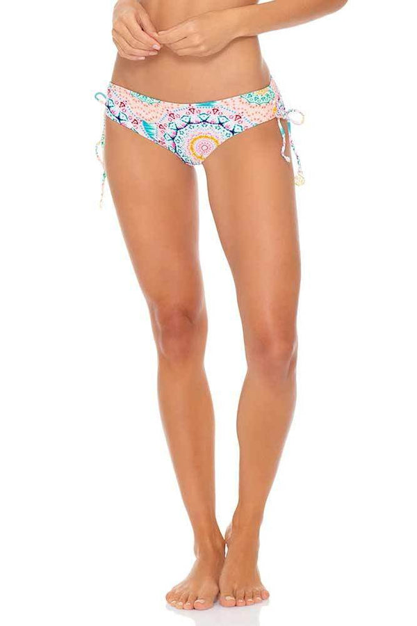 Luli Fama Caribbean Kisses Reversible Drawstring Full Bottom