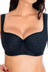 EuroBra Balconette Padded Underwire Bra With Wide Comfortable Straps