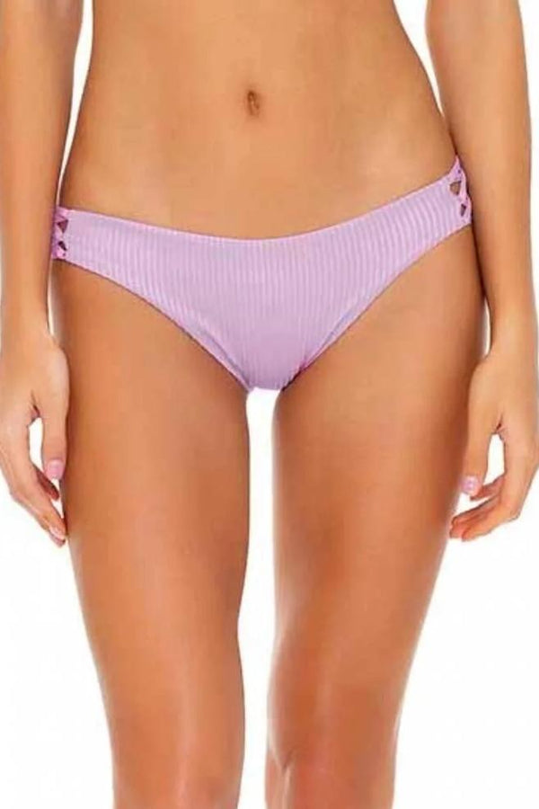 Luli Fama Orillas Del Mar Ribbed Tab Side Hipster Bikini Bottom