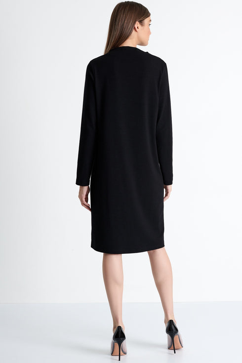 Shan Margot Mock neckline dress
