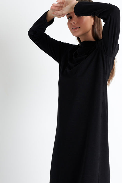 Shan Margot Mock neckline dress