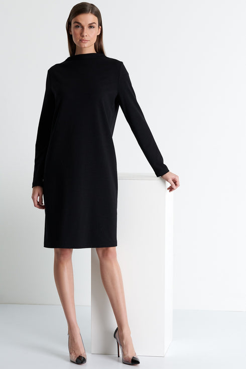 Shan Margot Mock neckline dress