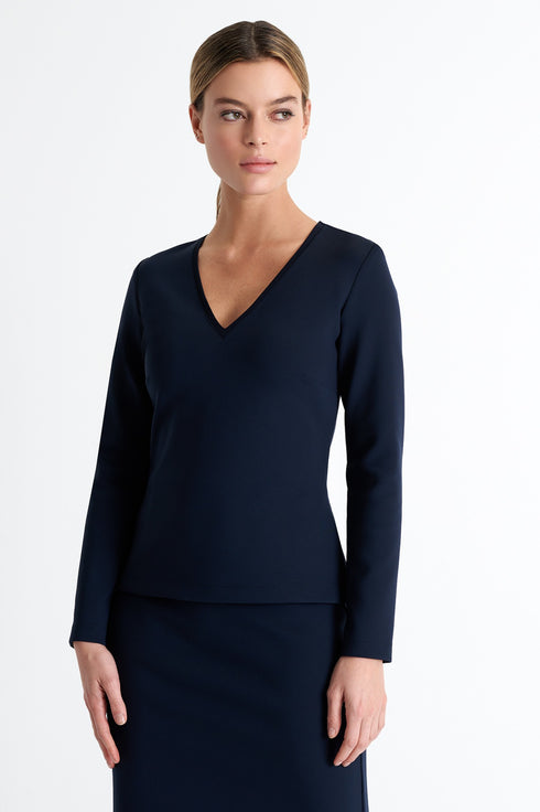 Shan Kate Long sleeve V-neck shirt