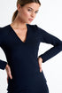 Shan Kate Long sleeve V-neck shirt