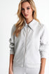 Shan Sofia Zip-up collar bomber jacket