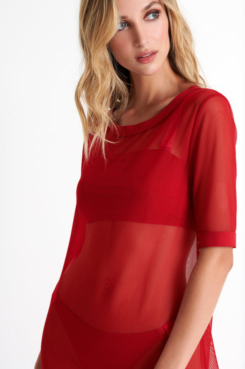 Shan Livia Long mesh dress