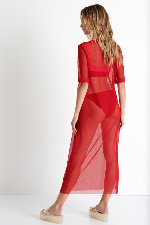 Shan Livia Long mesh dress