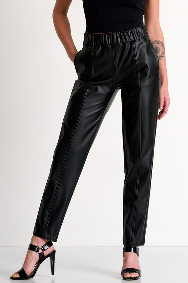 Shan Eva Glamorous vegan leather pants