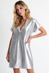 Shan Eva V neckline mini dress