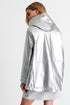 Shan Eva Hooded vegan leather jacket