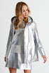 Shan Eva Hooded vegan leather jacket