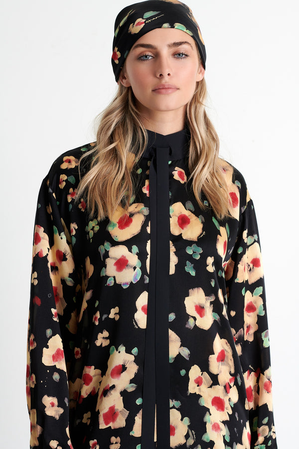 Shan Soie Puff sleeve blouse