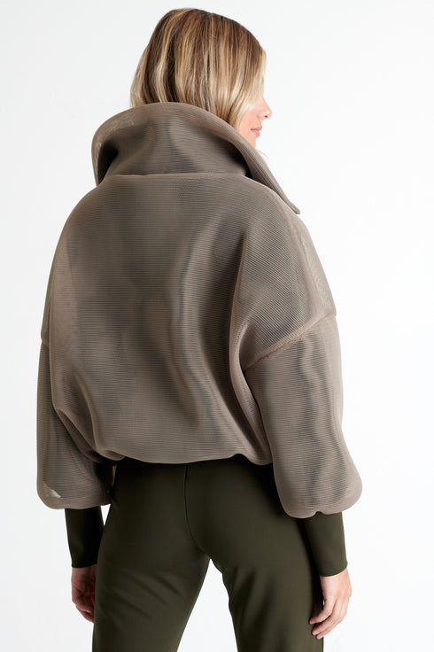 Shan Sofia 3D mesh puffer jacket