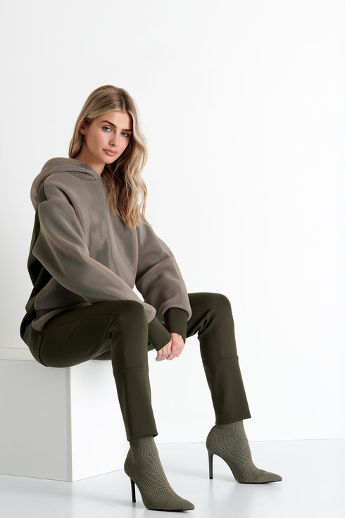 Shan Sofia Hooded mesh sweatshirt