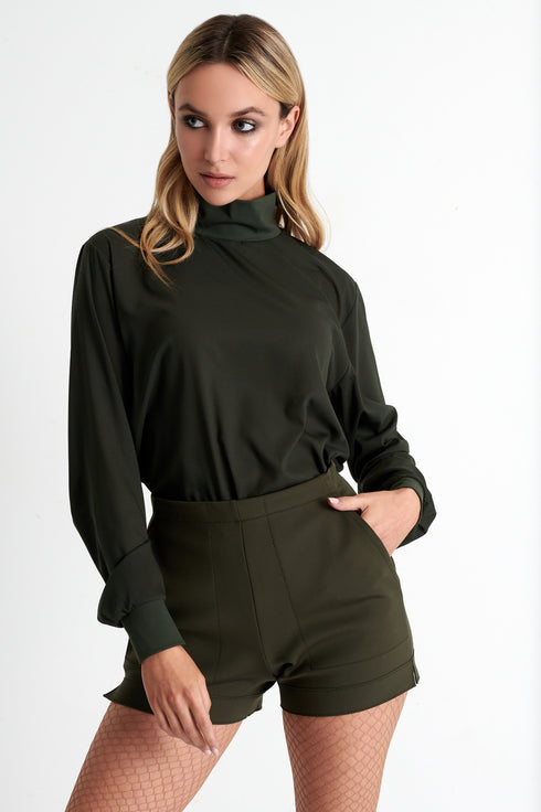 Shan Sofia Tailored a-line shorts