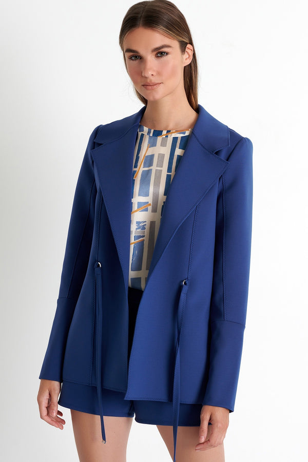 Shan Sofia Structured 3D jersey blazer