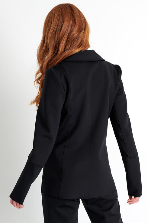 Shan Sofia Structured 3D jersey blazer