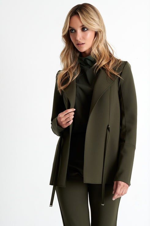 Shan Sofia Structured 3D jersey blazer