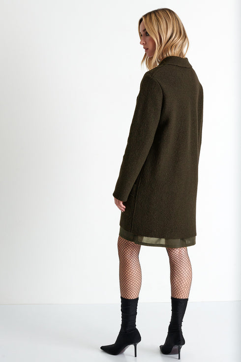 Shan Margot Lapel collar wool jacket