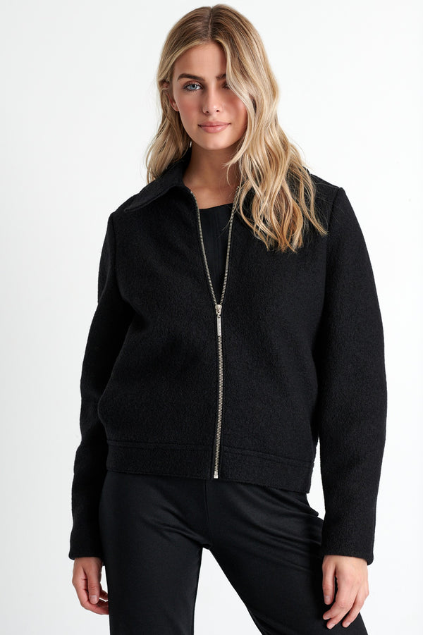 Shan Margot Zip-up wool jacket